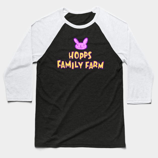 Hopps Family Farm Baseball T-Shirt by Ellador